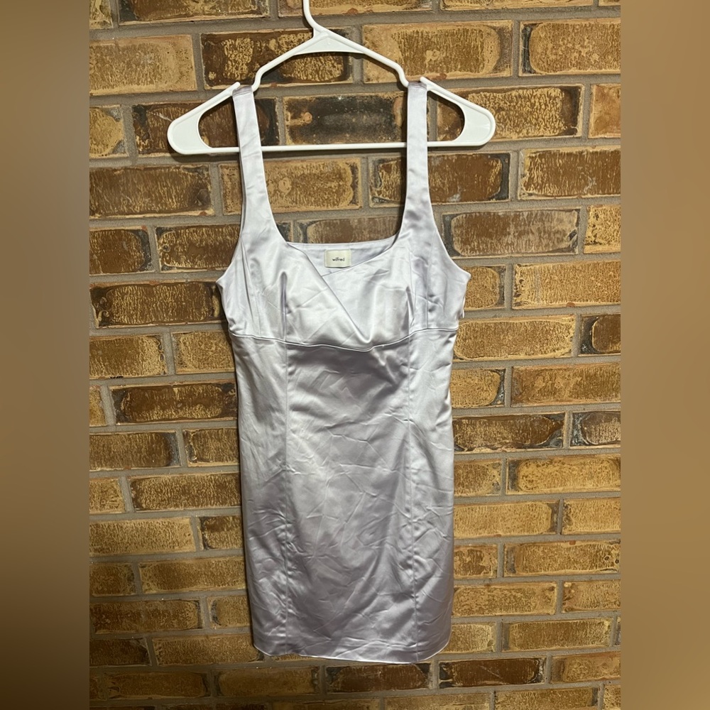 Aritzia Wilfred Shine Satin Dress